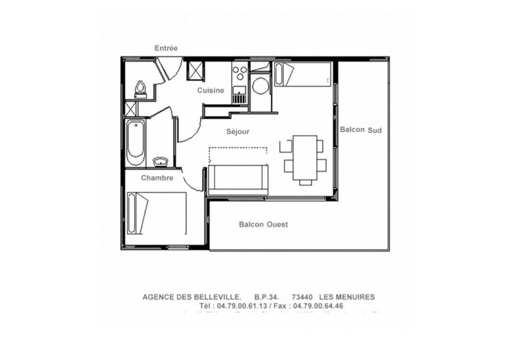 Residence Bellevue - Appartement Lumineux - Au Pieds Des Pistes - Balcon Mae-3484 Saint-Martin-de-Belleville Eksteriør billede